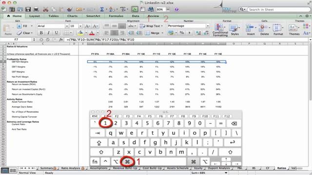 Financial Modeling shortcuts in Excel - Format Cell in Mac смотреть онлайн