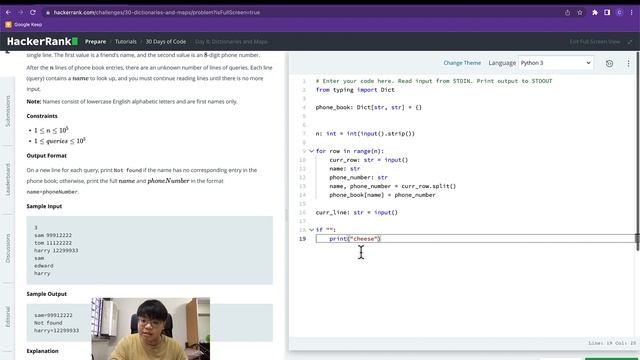Python - Day 8 - Dictionaries and Maps - 30 Days of Code смотреть онлайн