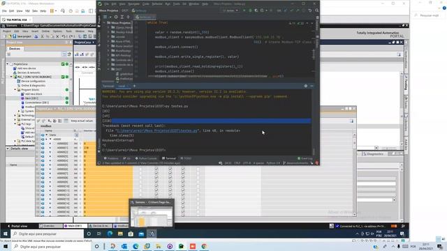 Python Modbus Tia portal смотреть онлайн