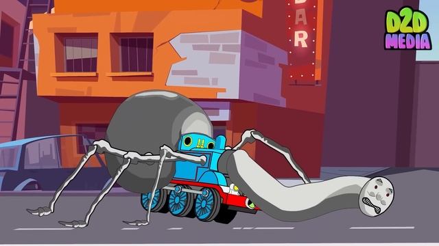 Giant Train Eater in Among Us vs Zombies: Unstable Lab | D2D Animation смотреть онлайн