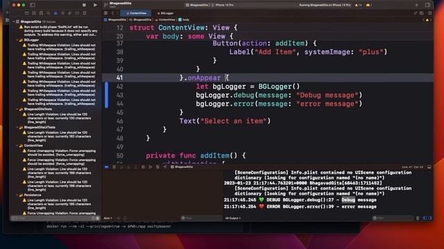 Build iOS App from scratch - Part 3 - Reusable Logger in Swift смотреть онлайн