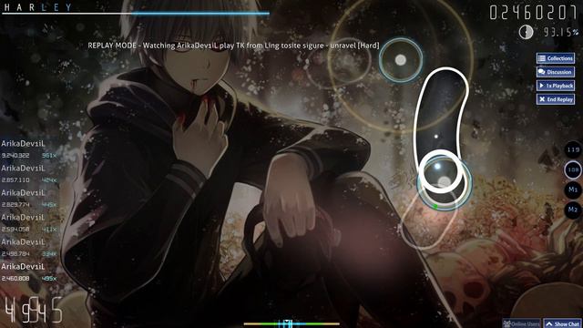 I didnt play Osu for months but after I play again, this happened... смотреть онлайн