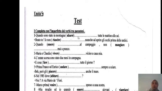MS 1B LSH ITA Ex 1 Ripasso Dell'Unità 4  Quando Ero Piccolo