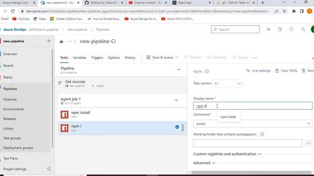 CICD Pipeline for react app on Web App Service смотреть онлайн