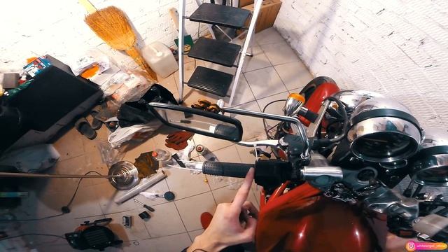 Как поменять грипсы (ручки)? Как и зачем клеить защитную наклейку на бак? Зачем прогревать мотоцикл смотреть онлайн