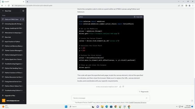 How to click on a point on an HTML5 canvas in Python selenium webdriver смотреть онлайн