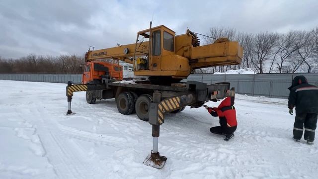 Работа автокрана ИВАНОВЕЦ 25 тонн @mister.mechanic смотреть онлайн