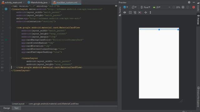 How to make a custom snackbar on Android смотреть онлайн