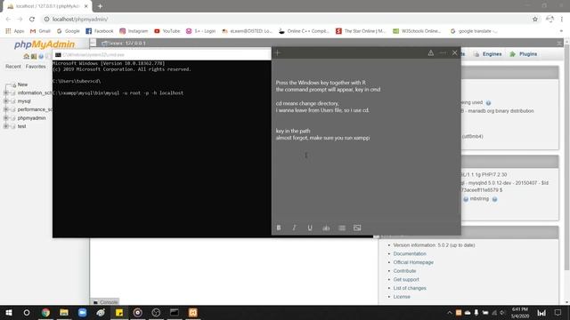 MySQL - Connecting MySQL/MariaDB through command prompt смотреть онлайн