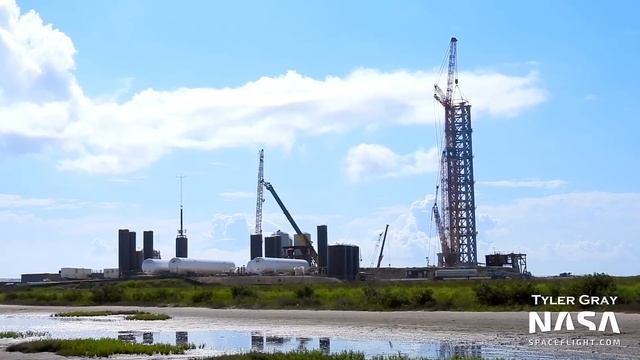 Vacuum Raptor Engine Delivered to Starbase | SpaceX Boca Chica смотреть онлайн