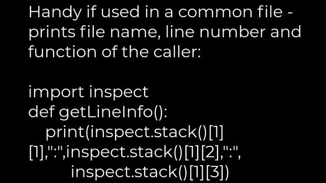 Python :filename and line number of Python script(5solution) смотреть онлайн
