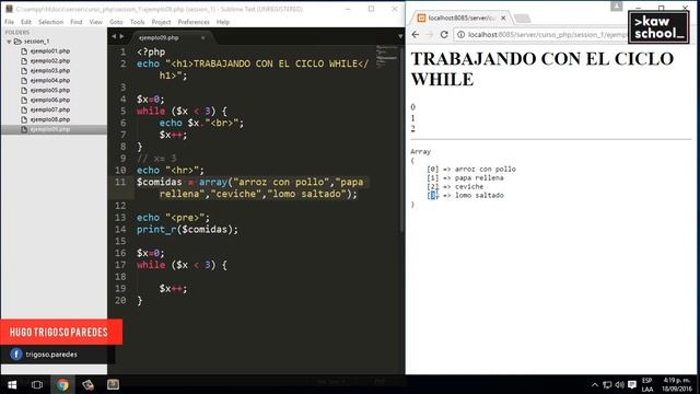 6. Curso de PHP y Mysql desde cero: While смотреть онлайн