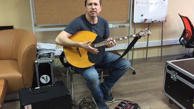 Цвет настроения синий. Басовая домра + Boss RC300 смотреть онлайн