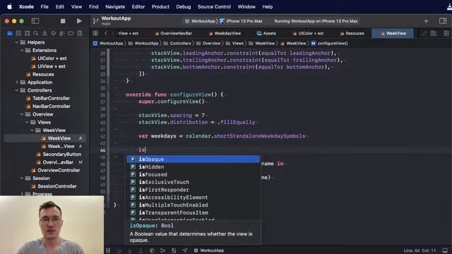 [#5. Приложение на UIKIt] Завершение NavBar и работа с календарем смотреть онлайн