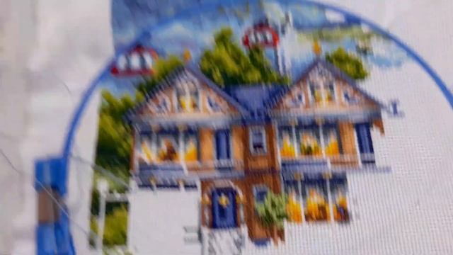 Вышивка. Продолжаю Викторианскую набережную. Cross stitch Victorian Embankment смотреть онлайн