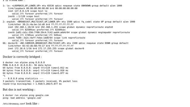 DevOps & SysAdmins: Host DNS not working with docker container смотреть онлайн