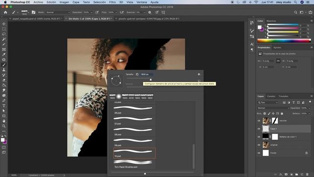 Efecto Papel RASGADO Con Imágenes | Photoshop Tutorial | Torn PAPER Effect