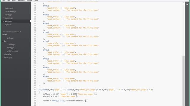 Advanced Jquery Pagination using Ajax and php - Setting up the ajax page - Part2 смотреть онлайн