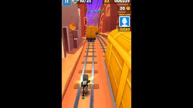 Subway Surf - игра бегать по поездам . смотреть онлайн