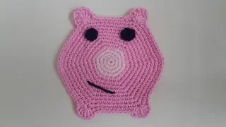 Подставка (прихватка) поросенок. Подставка под горячее крючком (часть 1).