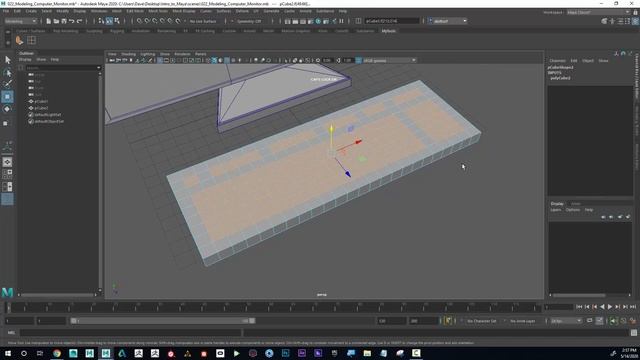 Maya Modeling Tutorial - Keep Faces Together смотреть онлайн