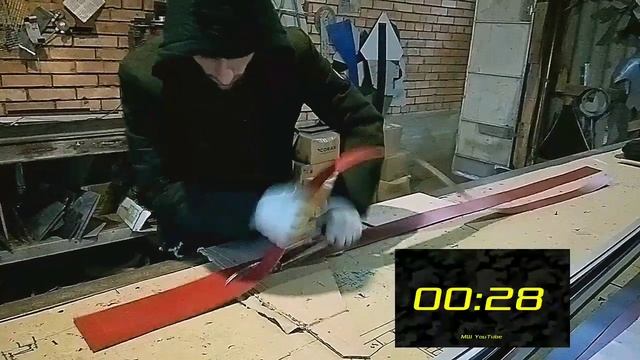 Жестяные работы. Скорость резки ( ручные ножницы и отрезной нож. смотреть онлайн