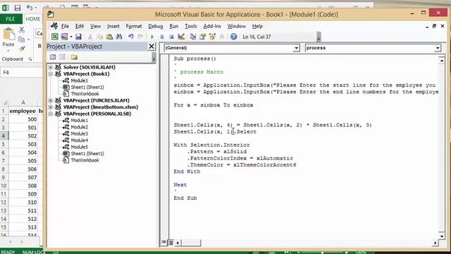 Process data that is selected by user in Excel смотреть онлайн