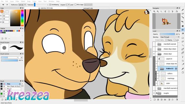 PAW Patrol Valentine Special 2019 - Chase x Skye, Marshall x Everest (Speedpaint/ Timelapse) смотреть онлайн