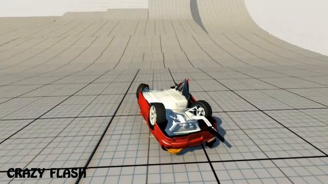 BeamNG Drive / The descent map / Crash Testing Nissan Silvia #50 смотреть онлайн