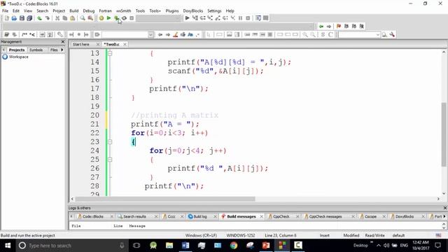 C programming Bangla Tutorial 5.174 : Array | Simple Matrix смотреть онлайн