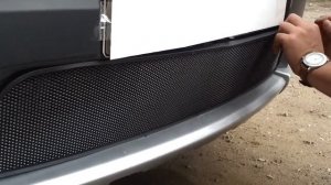 Защитная сетка радиатора Renault Sandero Stepway black
