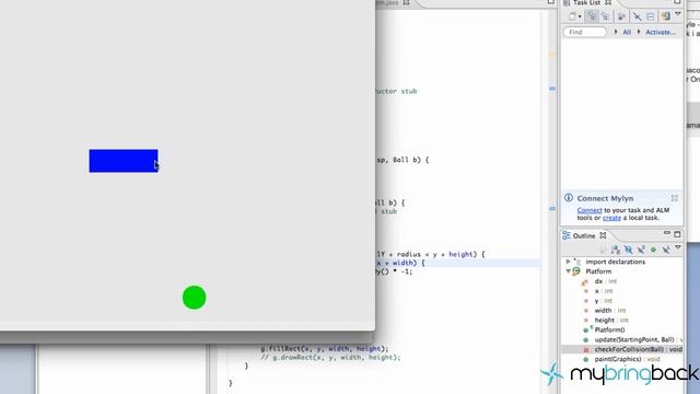 Learn Java 2.13- Game Applet- More on Collision Detection смотреть онлайн