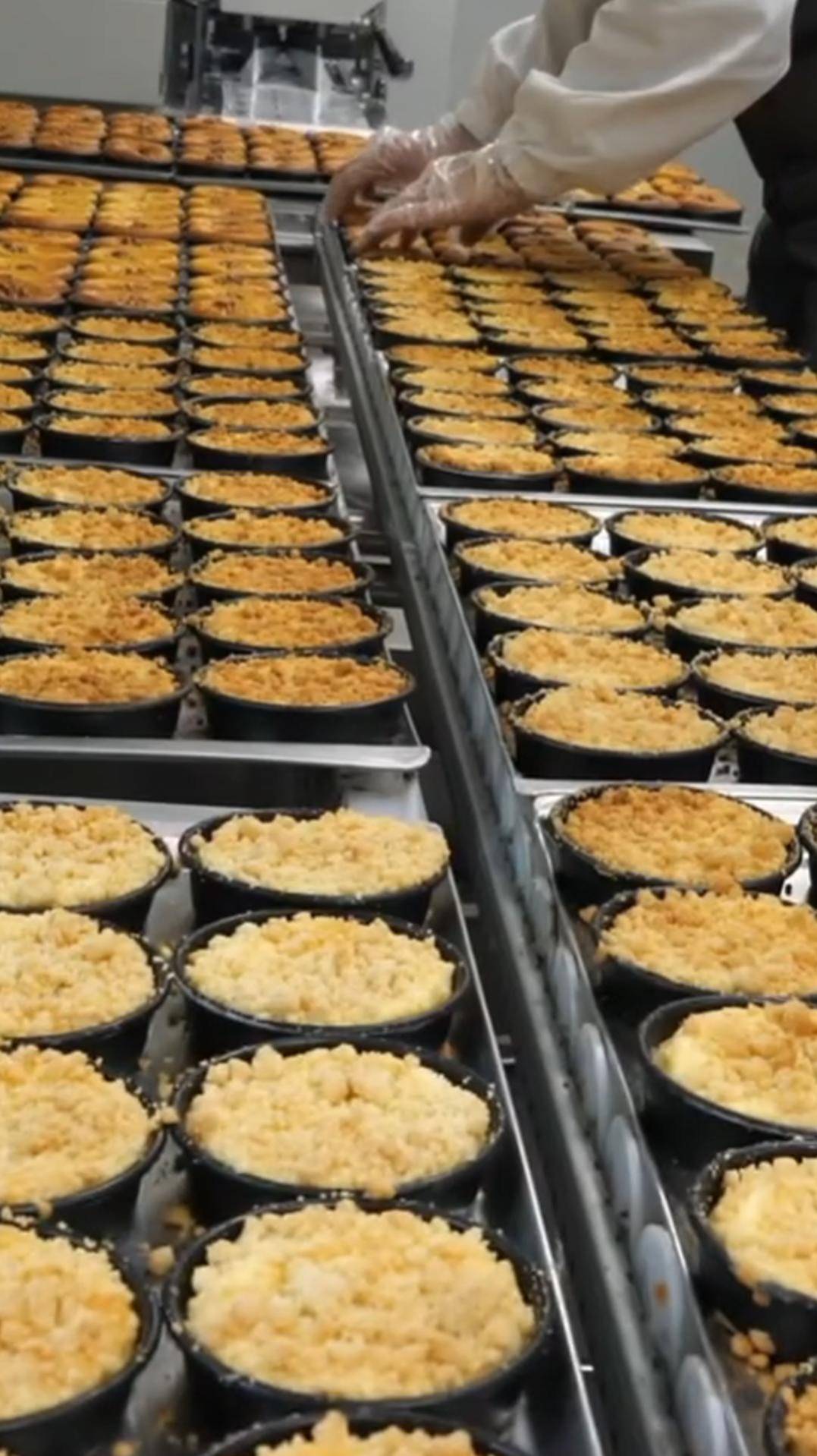 Массовое производство пирожных #shorts #пирожные смотреть онлайн