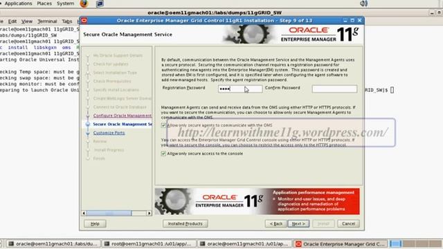 oem11g - Install OEM grid control 11.1.0.1.0.avi смотреть онлайн