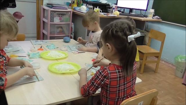 Аппликация "Овечка". Занятие в средней группе смотреть онлайн