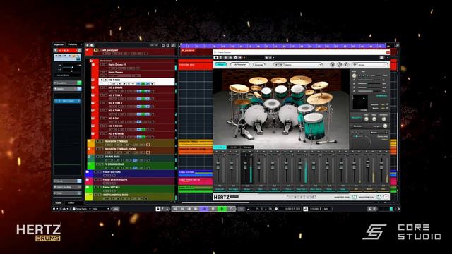 Hertz Drums in Action (Metal Djent Mix Test) смотреть онлайн
