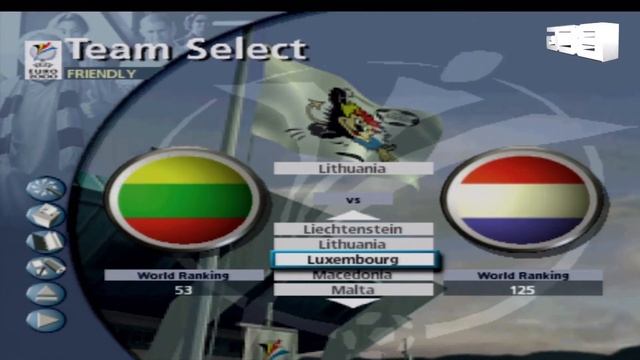 UEFA Euro-2000 Team Select Screen смотреть онлайн