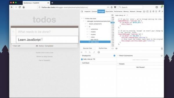 Firefox JavaScript Debugger