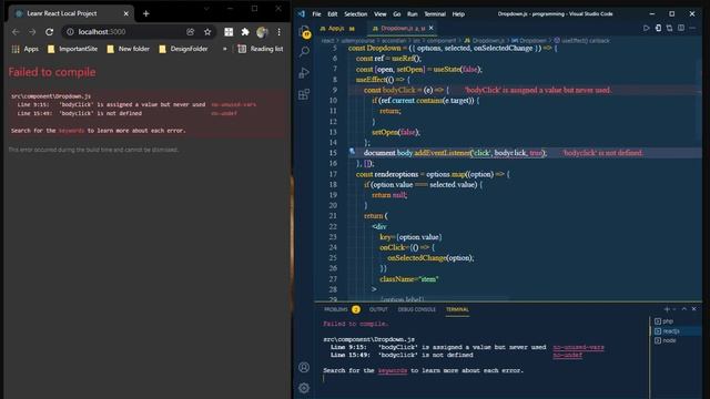 TypeError: Cannot read properties of null (reading 'contains')error in react, Need useEffect Cleanu смотреть онлайн