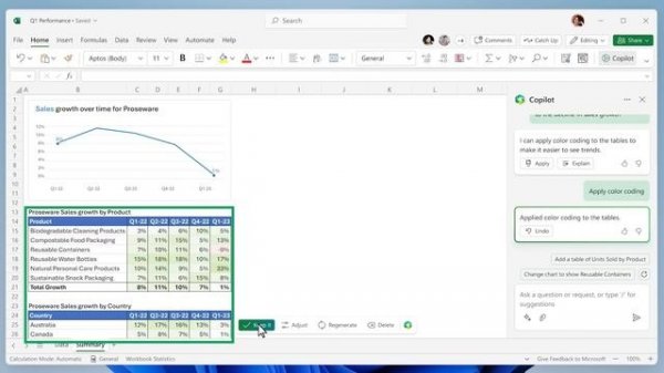 Microsoft 365 Copilot in Excel