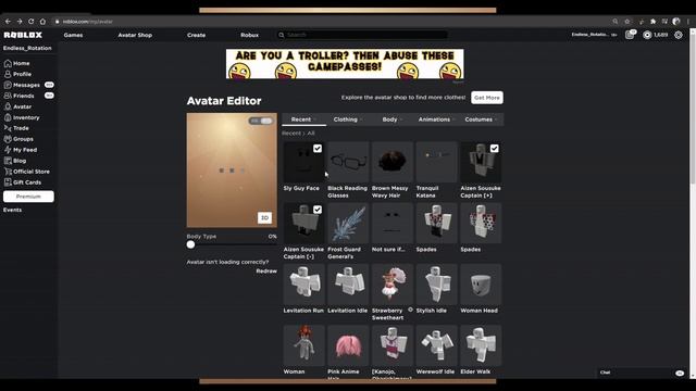 Roblox Outfit: How To Make Sōsuke Aizen (Bleach)