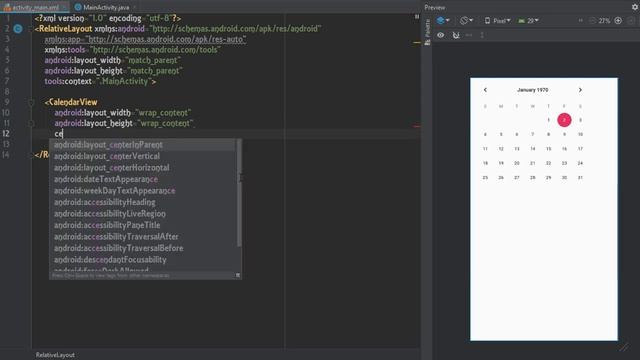 Android Studio Tutorial {Calendar} #18 смотреть онлайн