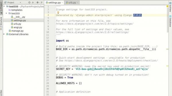Как создать через PyCharm разные виртуальные окружения версий Django и Python?