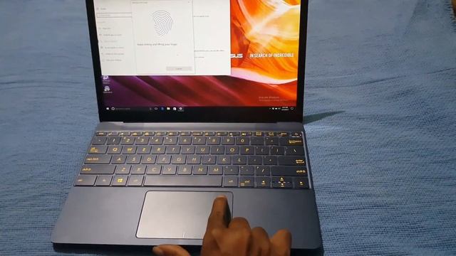Asus Zenbook 3 UX390UA : Fingerprint Scanner Setup
