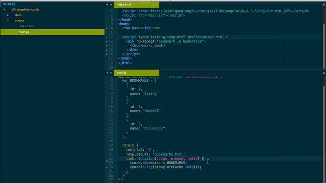 Angular - #13 - Кешируем шаблоны смотреть онлайн
