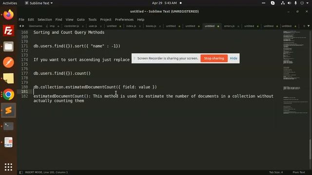MongoDB Tutorial in Hindi #8 Sorting and Count Query Methods MongoDB смотреть онлайн