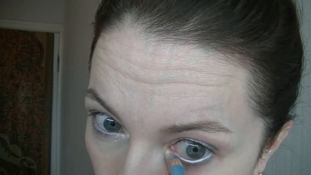 Серо-голубой макияж. смотреть онлайн