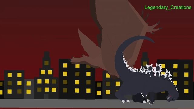 Rodan KOTM VS Godzilla 1954 - Stick Nodes смотреть онлайн