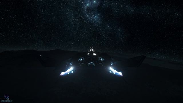 Star Citizen - CELLIN | Flying over volcanic moon | Game Ambient 4K смотреть онлайн
