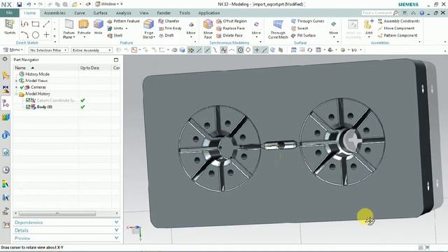 How to import and export a step files in NX_#RKCADCAM смотреть онлайн